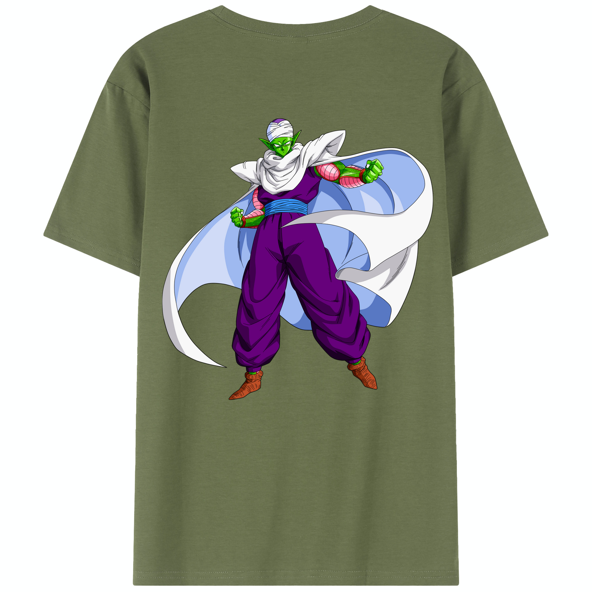 （画像用） ドラゴンボール ピッコロ DRAGON BALL Piccolo 綿100％半袖Tシャツ（背面プリント）